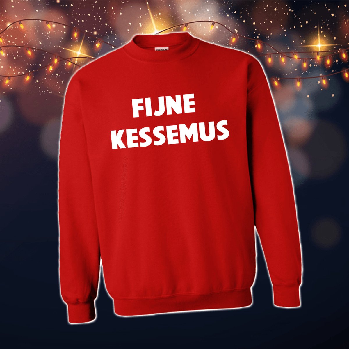 Foute Kersttrui Dames & Heren - Kersttrui met tekst Fijne kessemus | Kersttrui Maat S | Kersttrui Dames - Kersttrui Heren - Grappige Kersttrui met tekst | Namengigant | Incl. 2 jaar garantie