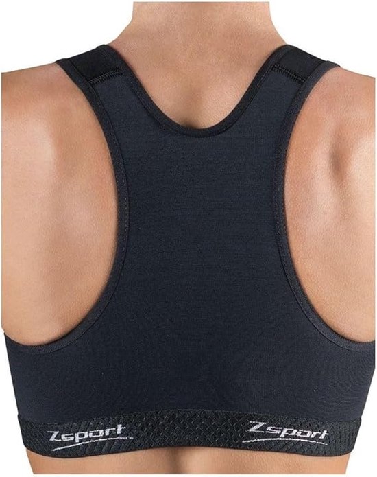 Soutien-gorge Sport Fabletics Camouflage Bleu - Taille S - Fermeture éclair Devant, Dos Croisé