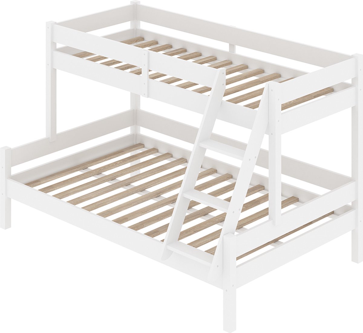 vitalispa Everest Stapelbed – 120x200 / 80x200 cm Wit