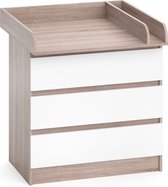 Vicco Emma Luiertafel – 80 x 87 cm Sonoma/Wit