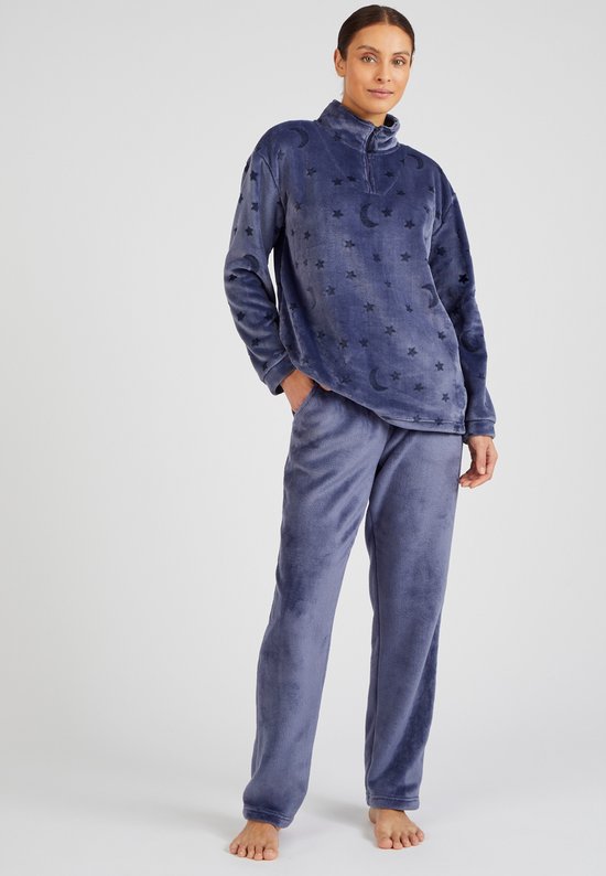 Damart Pyjama Maille texturée Thermolactyl Femme Blauw 46