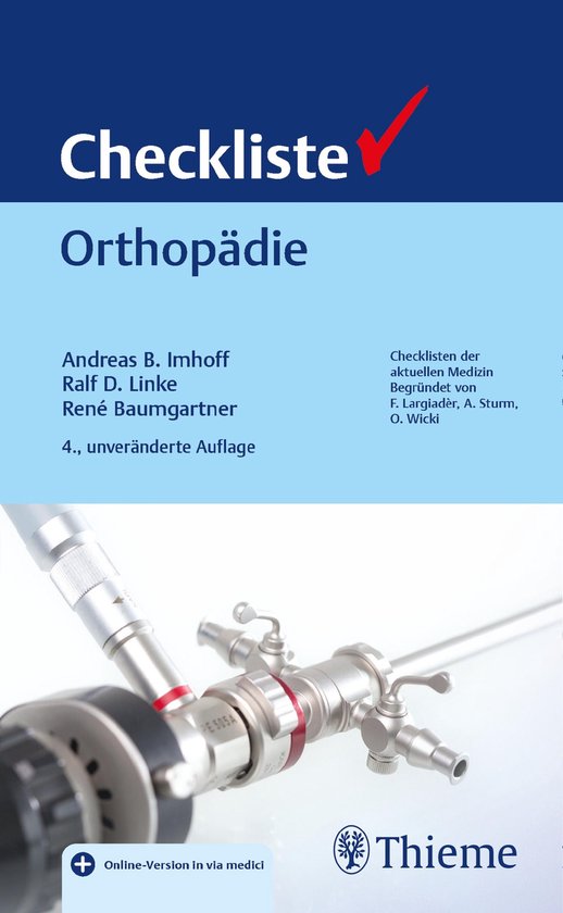 Checklisten Medizin - Checkliste Orthopädie - cover