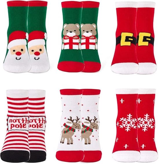 Paardrijsokken QHP Kerst Snowman 2-Pack Donkerblauw - Eppleck