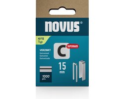 Novus Niet met smalle rug C 4/15mm Superhard (1.000 stuks)