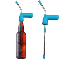WVspecials Bier Snorkel Blauw - snorkel - Adtaper - Rietadt - Bier Dispenser - BierBuis - Bierkanon - Bierspel - Feestpakket - Feest adtributen - Spieskanon - Bierpong - Dranktrechter - Drankspel- Bier Cadeau - Bier Accessoires - Bier Gadgets