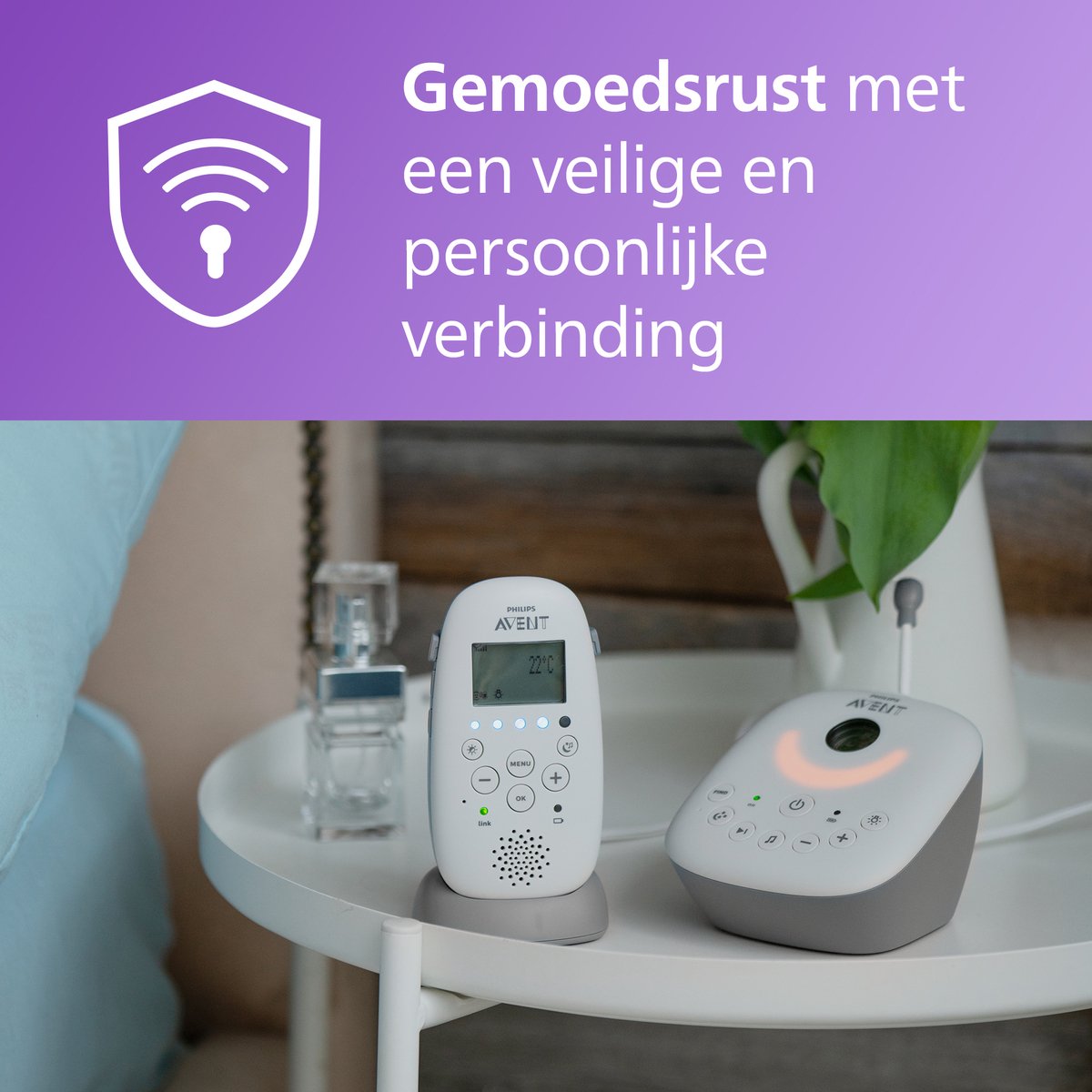 Philips Avent SCD733/26 met DECT en projector thumbnail 3