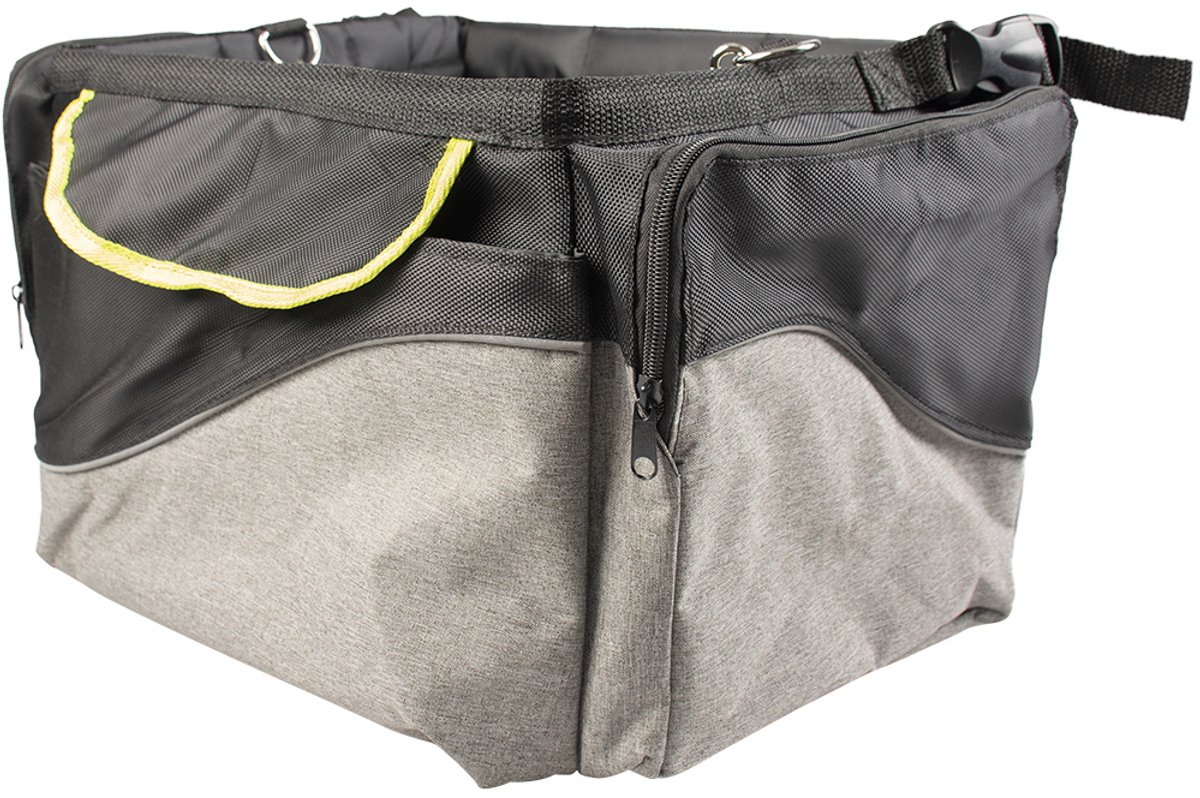 Bol.com Fietstas - voor stuur - Zwart - 34x26x26cm - max. 6kg - Hondenfietsmand aanbieding