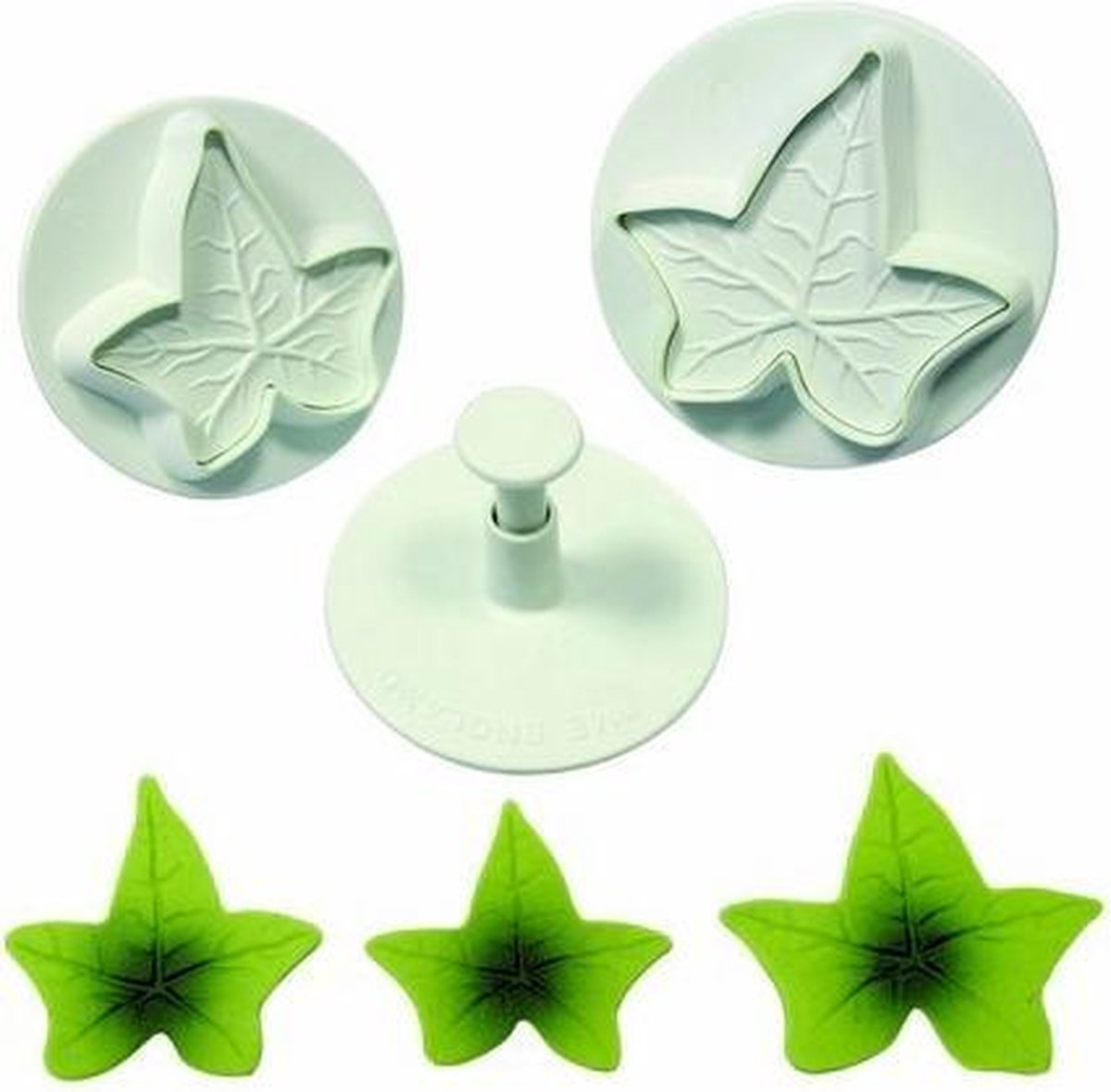 Uitstekerset Veined Ivy Leaf Plunger PME, set van 3
