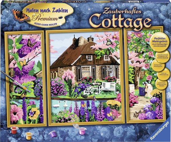 Ravensburger Schilderen op nummer Betoverende Cottage - Hobbypakket |  bol.com