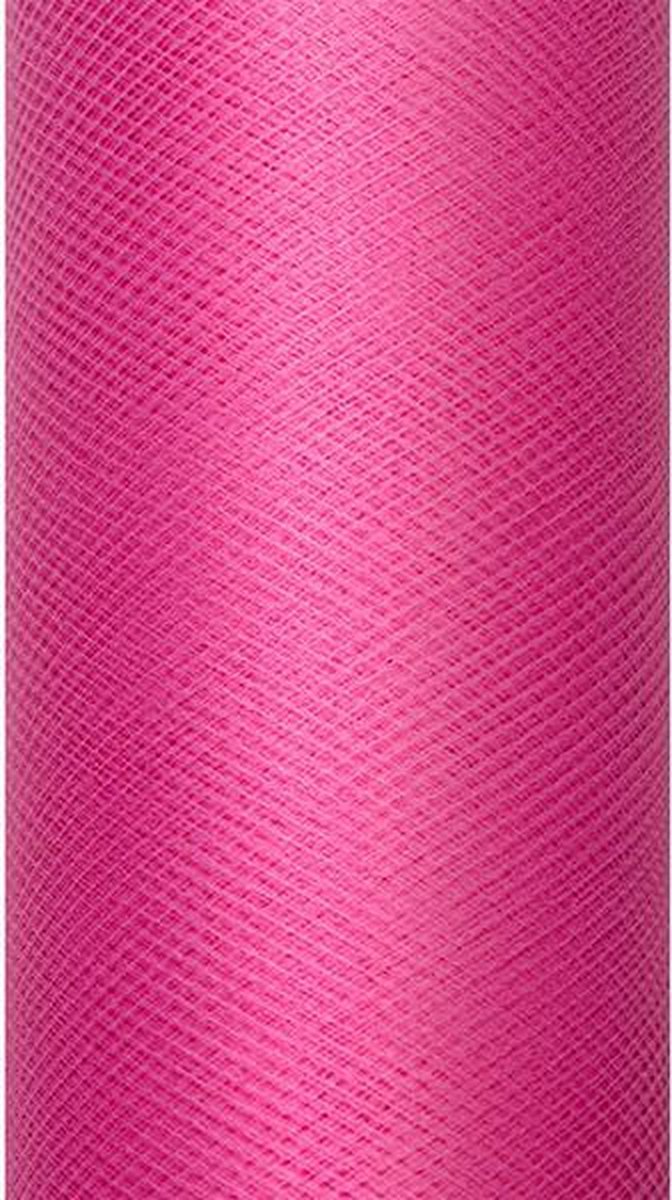 """Tule, roze, 0.5 x 9m"""