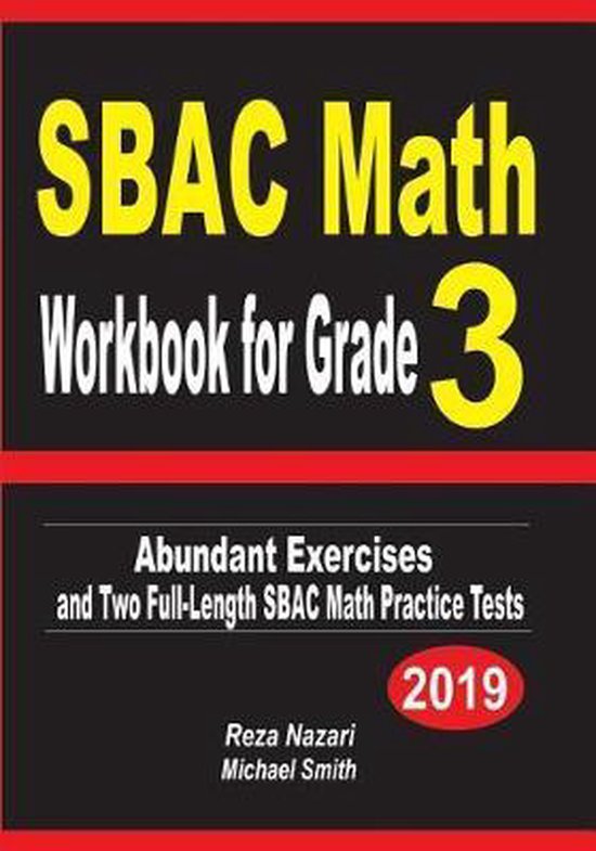 SBAC Math Workbook for Grade 3 - cover