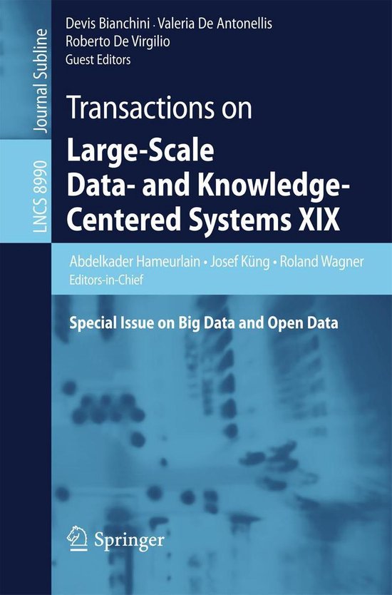 Computer Science (R0) - Transactions on Large-Scale Data- an ... - cover
