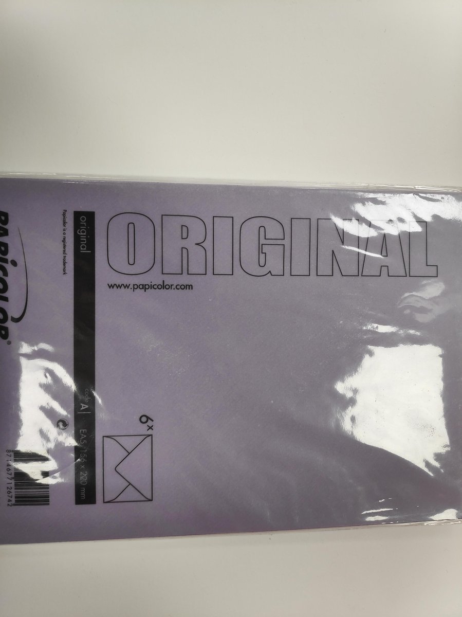 Papicolor Envelop Formaat 156 X 220 Mm Kleur Paars