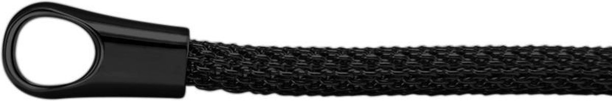 Quiges Vossenstaart Ketting zonder Sluiting Clipring voor Hangers - RVS - Dames - 70cm - EPK102
