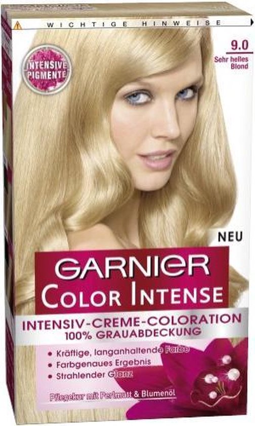 3 pièces - Coloration Teinture pour cheveux Garnier Color Intense - N ° 9  Blond très... | bol