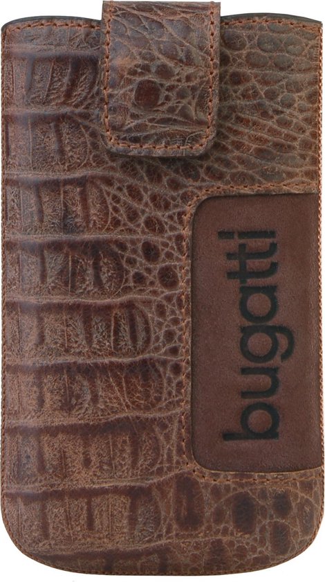 Bugatti SlimCase Leather Universal-M-02-croco light brown