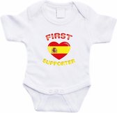 Wit First Spanje supporter rompertje baby - Babykleding 80