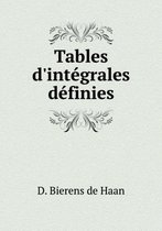 Tables d'integrales definies