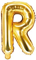 Folie ballon Letter R, 35cm, goud