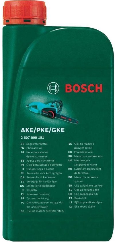 Bosch Accessoires Kettinzaagolie | voor Kettingzagen | 1 Ltr | 2607000181