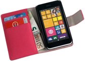 HC Roze Nokia Lumia 530 Bookcase Flip case Wallet Telefoonhoesje