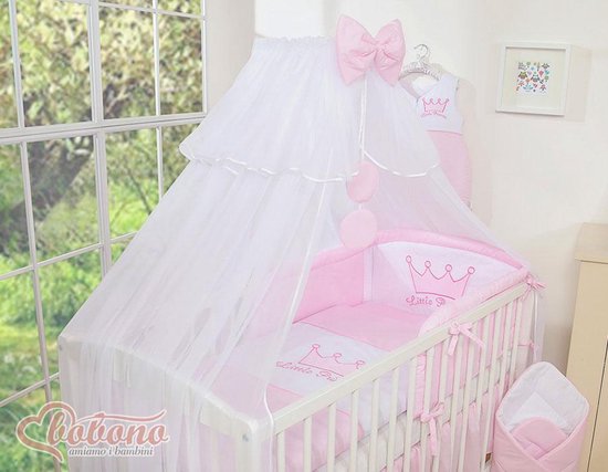 My Sweet Baby Hemeltje Rounds Voile Wit/Roze