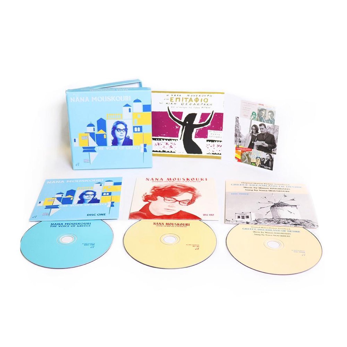 CD Coffret Nana Mouskouri: The Voice Of Greece - 3 CD, Enregistrements Rares Des Années De Formation En Grèce