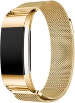 Fitbit Charge 2 Milanese Horloge Bandje met magneetsluiting - Goud