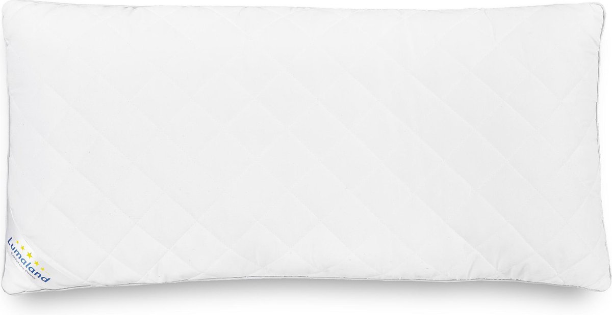 Lumaland hoogwaardig kussen kussen kussens met kookbestendige ademende eigenschappen met ritssluiting 40 x 80 cm van gesiliconiseerde polyester holle vezel