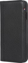DECODED Wallet Case - Full Grain Leer, Wallet met 3 Kaartvakken, Schokbestendig, Geschikt voor iPhone 8 Plus / 7 Plus / 6s Plus / 6 Plus (Zwart)