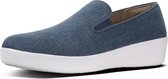 FitFlop™ Superskate™ Loafers Shimmer Denim Blue Shimmer-Denim - Maat 37