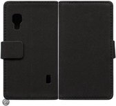 zwart agenda tasje hoesje wallet LG L5 II