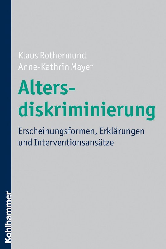 Altersdiskriminierung - cover