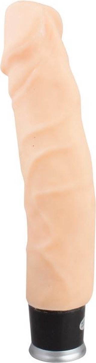 Nature Skin – ‘Big Vibe’ Vibrator met Dikke Aders en Uitgesproken Eikel Zijdezacht Gevoel – 23 cm – beigeig