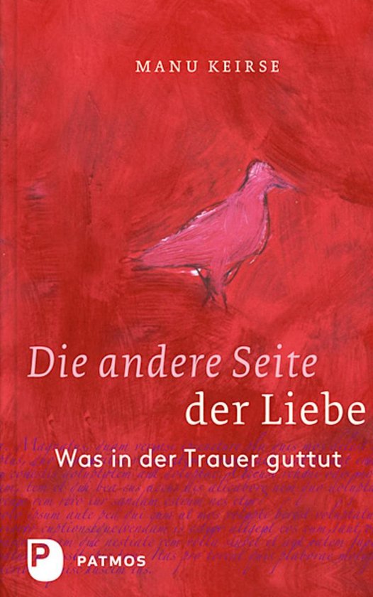 Boek met rode kaft, met een roze vogel erop. Titel: 'Die andere Seite der Liebe'.