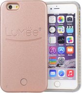 Lumee Selfie case Hoesje Rosé Goud Iphone 6/6s. LED verlichting