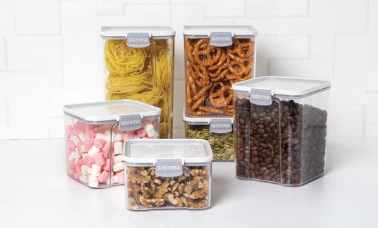 Boîte de rangement Sistema Tritan Ultra - Carrée - Incassable - 920ml