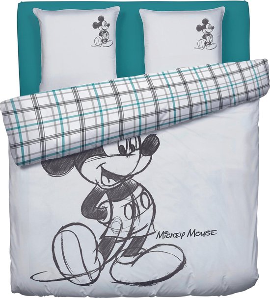 Scorch Afname Acht Disney Mickey Mouse Dekbedovertrek 240 x 220 cm met 2 kussenslopen, Katoen,  2 persoons... | bol.com