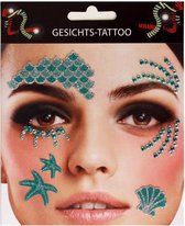 Face Art Sticker / Gezicht Tattoo Zeemeermin / Mermaid