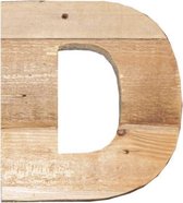 Houten Letter -D- Sloophout blank