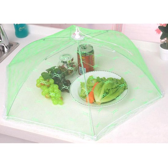 2 Stuks Handig Vliegennetje Tegen Insecten Op Uw Eten - Multicolor - 30 x30 — afbeelding 2