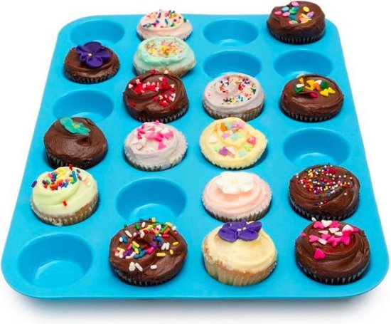 ProductGoods - Siliconen Muffin Bakvorm - Cupcakes - 24 stuks - Muffin bakvormen - Cakevormpjes