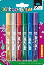 Bison Glitter Glue - 6 tubes