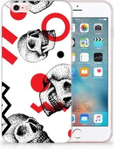 Backcase Geschikt voor iPhone 6S Design Skull Red