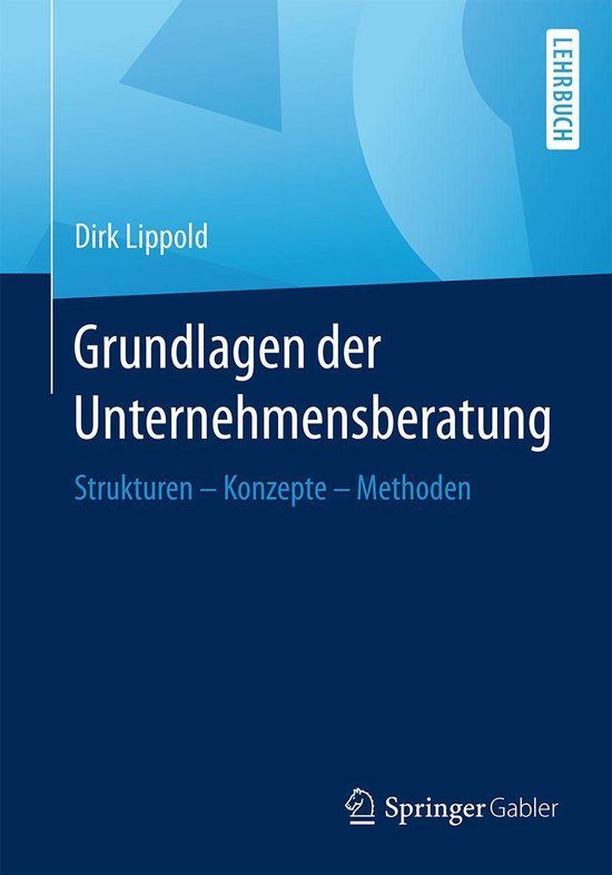 Grundlagen der Unternehmensberatung - cover