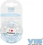 VIB - Fopspeen - I Love Mama - Tranparant - Siliconen