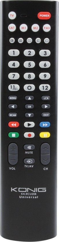 König afstandsbedieningen Universal remote control for 2 devices