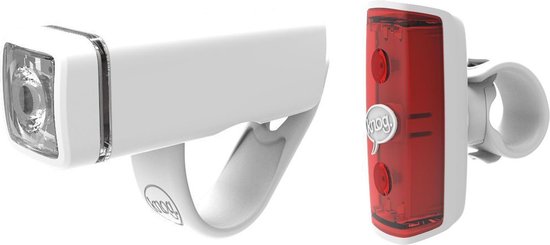 Knog POP Duo fietsverlichting Twinpack wit