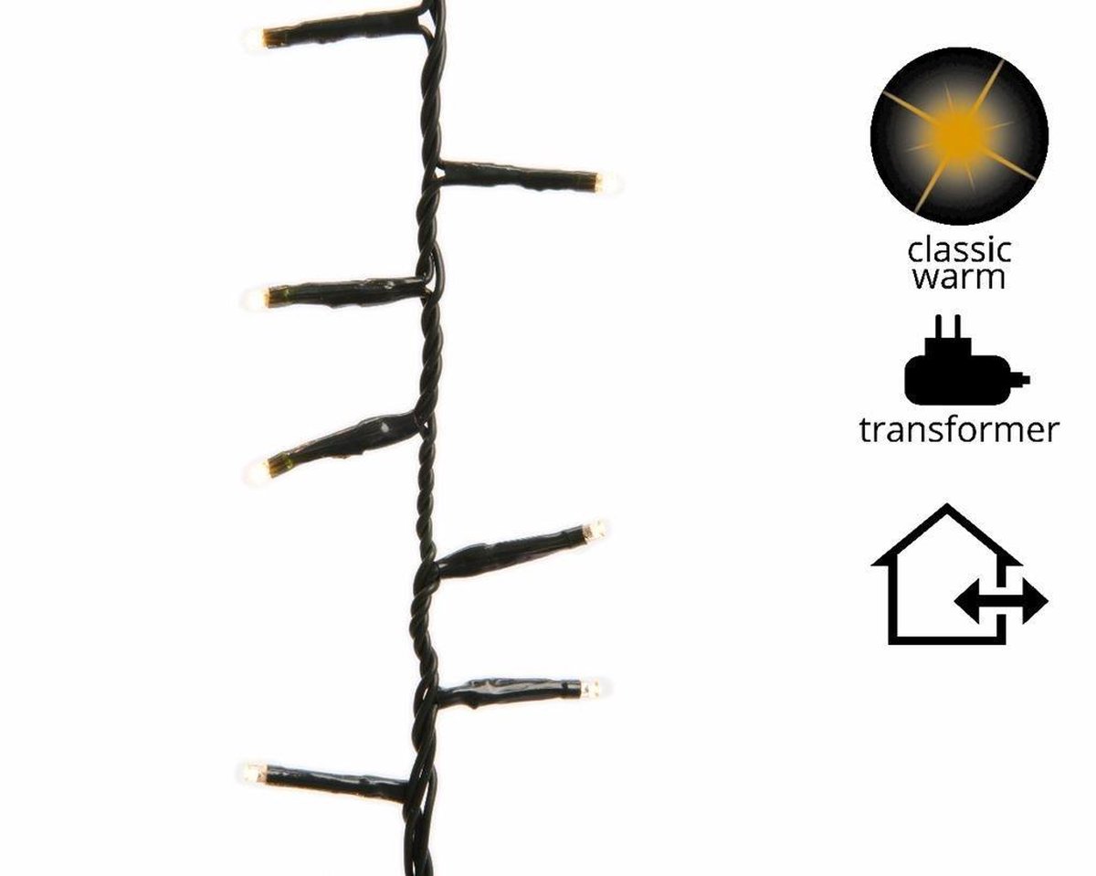 LED Snoerverlichting compact ricelights - 75 m 350 lampjes - klassiek warm