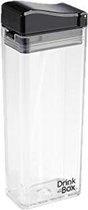 Drink in the Box Transparant Drinkfles - 350ml - Black - Transparant